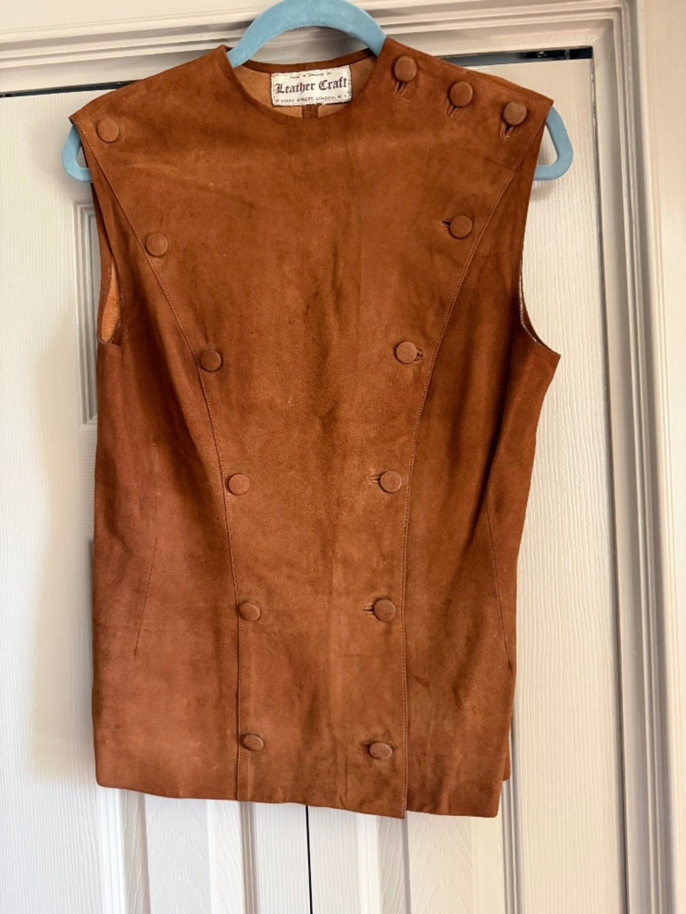 Vintage Leather Craft English Vest GORGEOUS